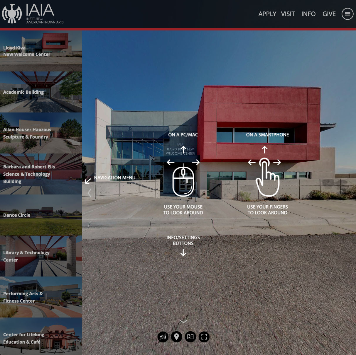 New Virtual Tour—Bringing the IAIA Campus to You
