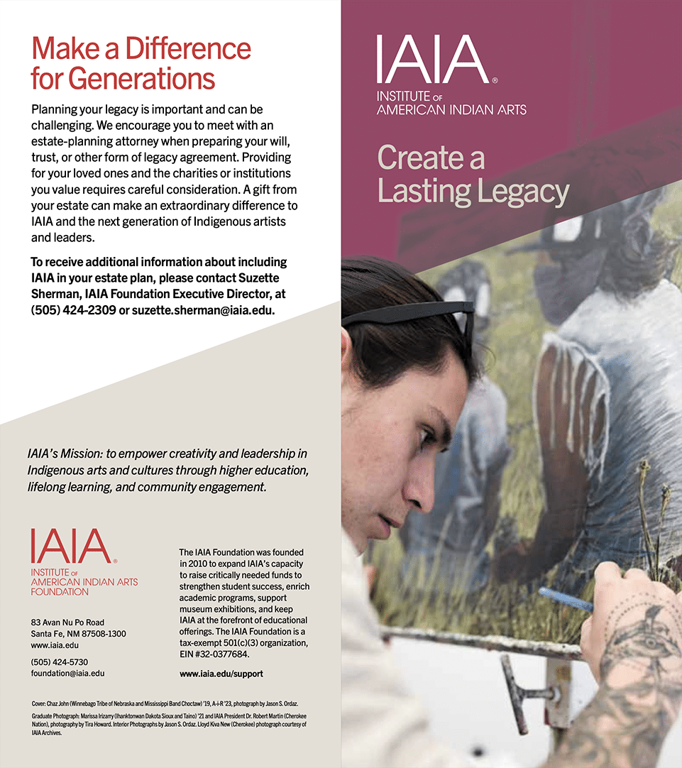 Planned Giving > Institute of American Indian Arts (IAIA)