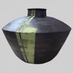 Daniel Forest, Vessel, 2020, ceramic with glaze and oxides, 14 x 16 x 16 in.